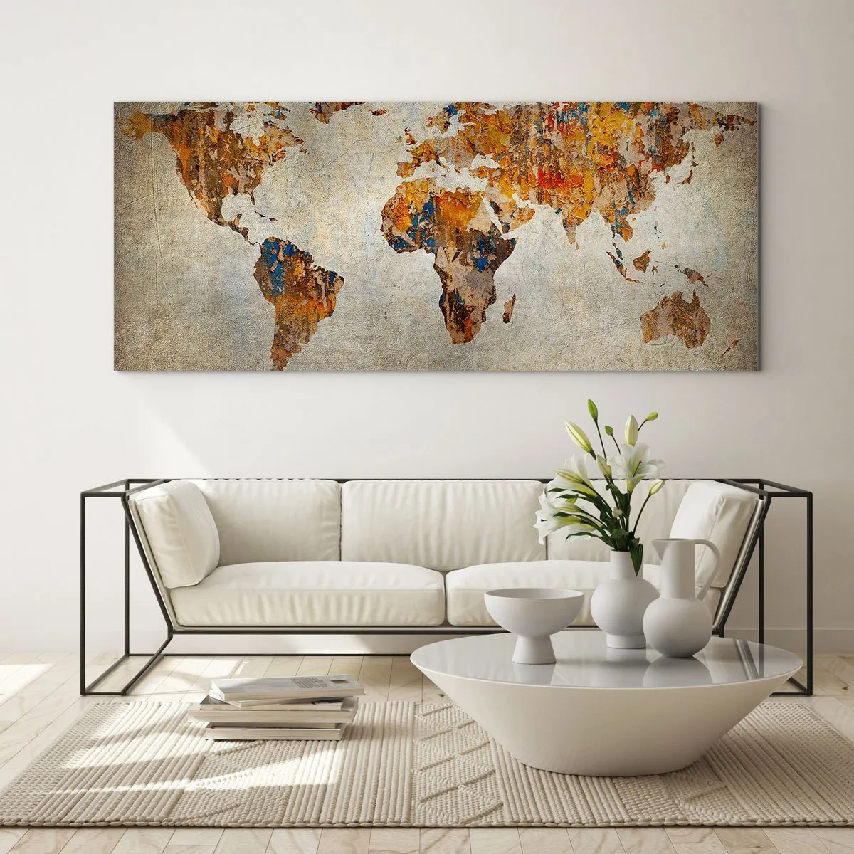 Tablou pe sticlă - O lume foarte mare - 100x40 cm