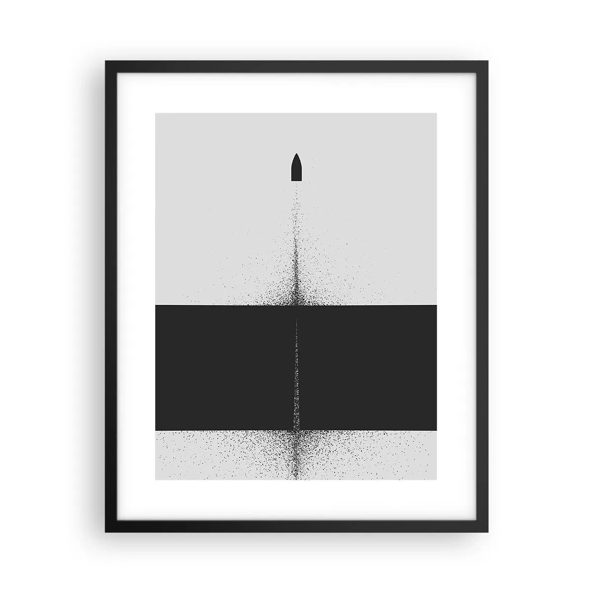 Poster în ramă neagră - Direct la țintă - 40x50 cm