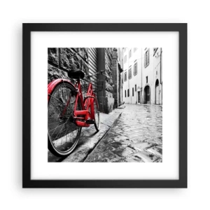 Poster în ramă neagră - Adevărata frumusețe nu îmbătrânește - 30x30 cm