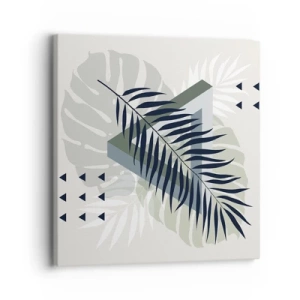 Tablou pe pânză - Natura și geometria - două ordine? - 30x30 cm