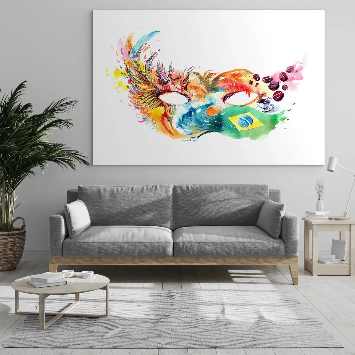 Tablou pe sticlă - Brazilia salută cu samba - 100x70 cm