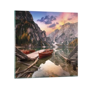 Tablou pe sticlă - Promisiunea zilei - 70x70 cm