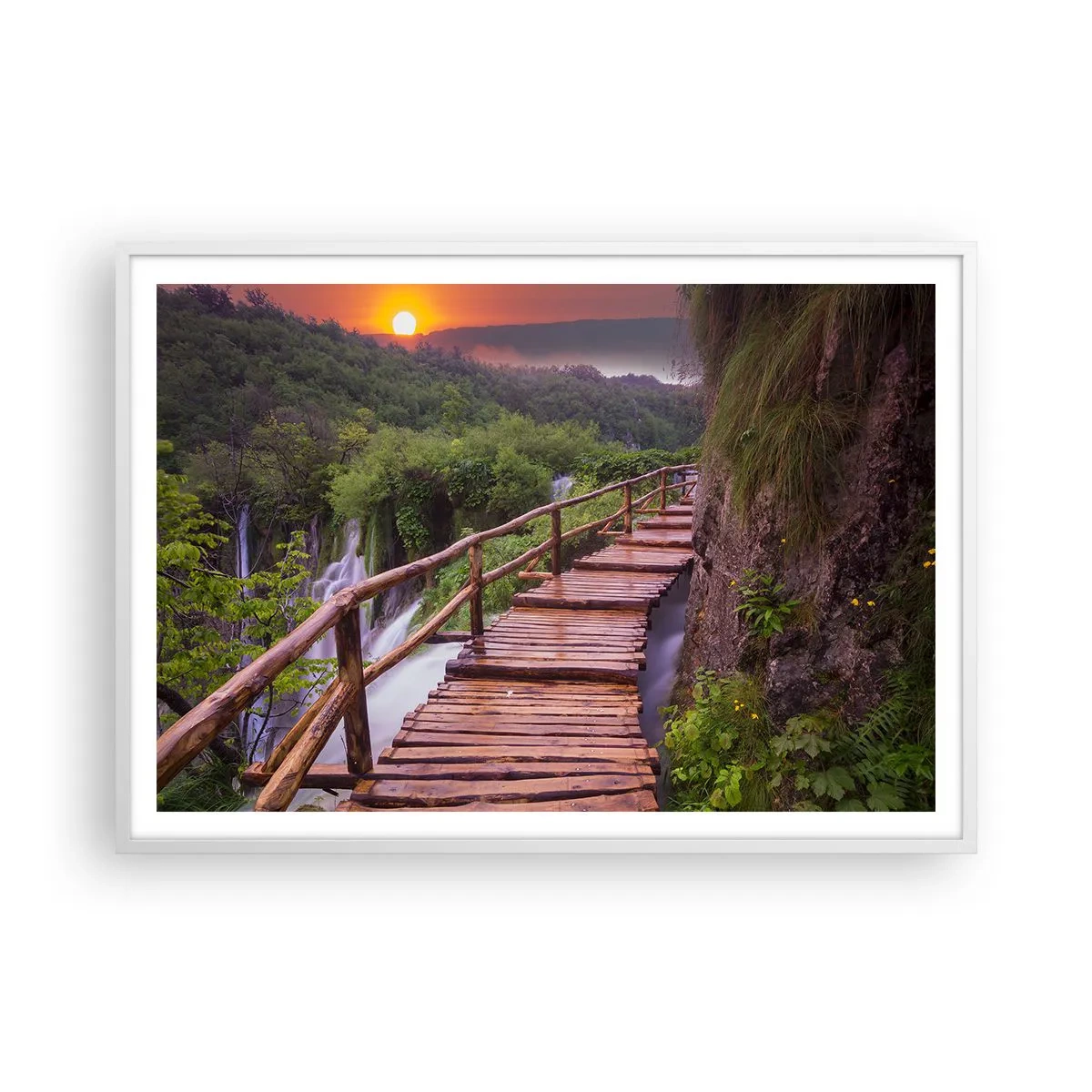 Poster în ramă albă - Frumusețe de necrezut - 100x70 cm