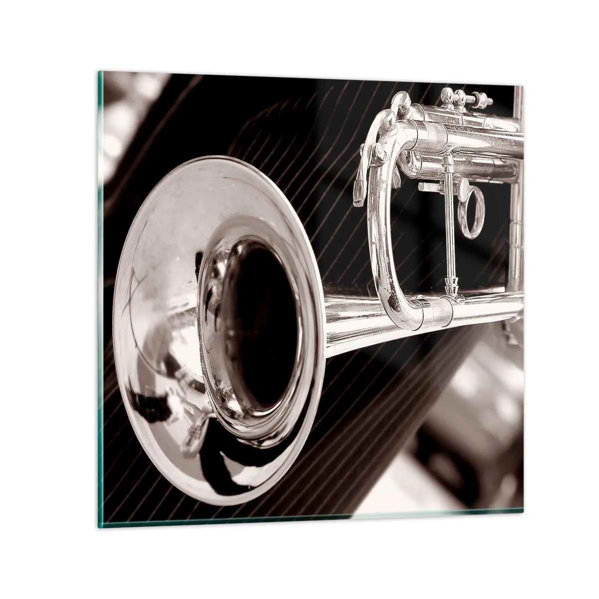 Tablou pe sticlă - O călătorie muzicală în anii `30 - 40x40 cm