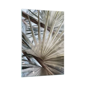 Tablou pe sticlă - Evantaie din tropice - 50x70 cm