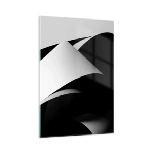 Tablou pe sticlă - Planuri de lumină din adâncurile umbrelor - 70x100 cm