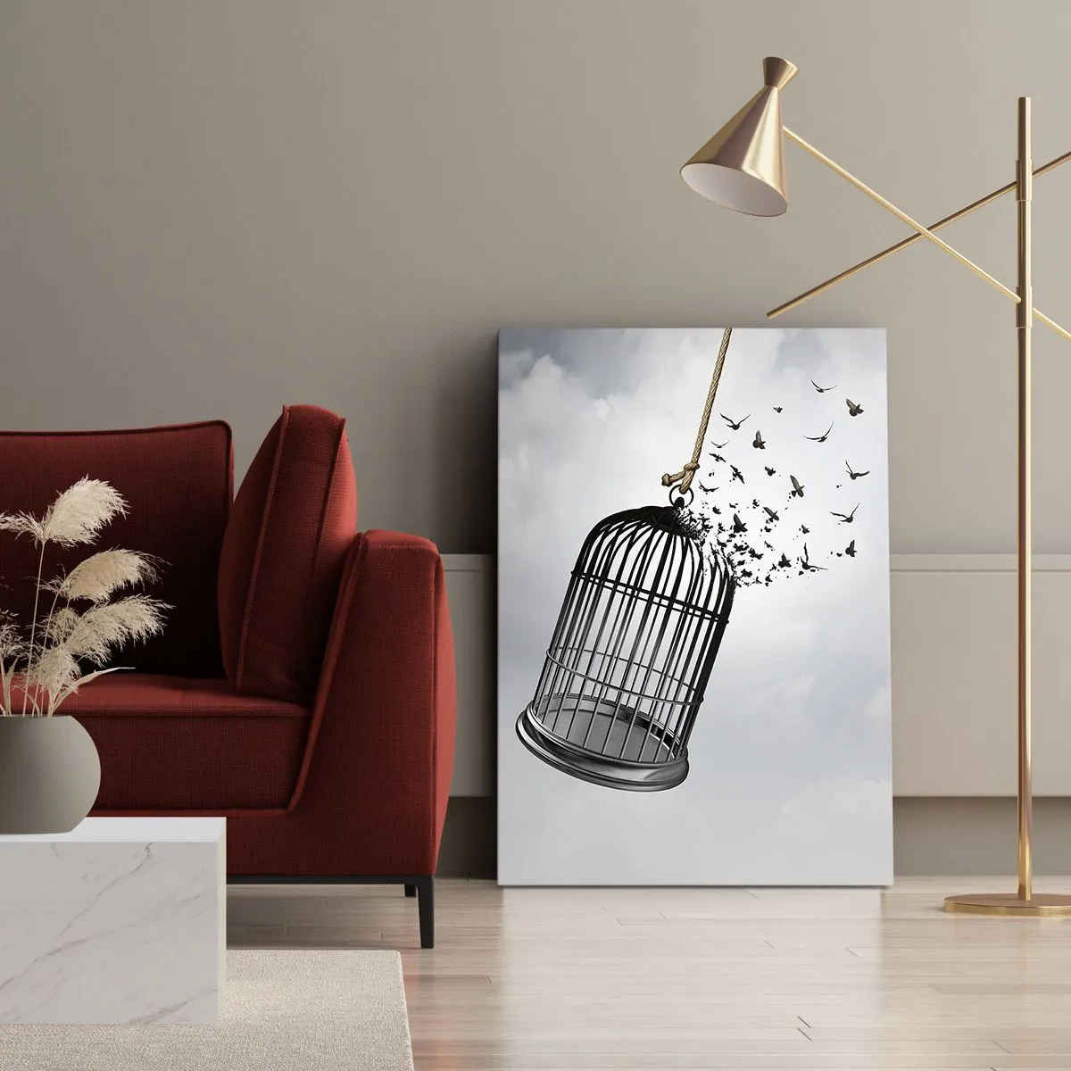 Tablou pe pânză - Credință...Speranță...Libertate! - 50x70 cm