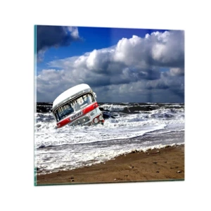 Tablou pe sticlă - Și de ce sunteți surprins? - 40x40 cm