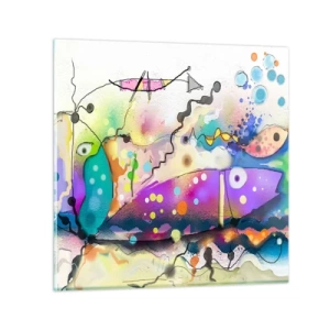 Tablou pe sticlă - Fără cuvinte! - 60x60 cm