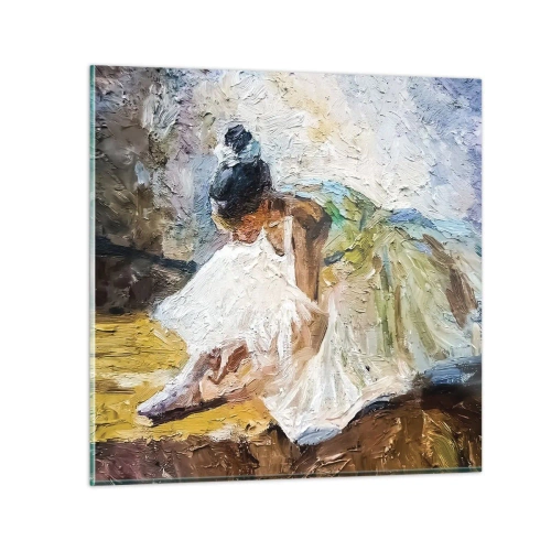 Tablou pe sticlă - Dintr-un tablou de Degas - 40x40 cm