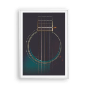 Poster în ramă albă - O clipă înainte de a suna - 70x100 cm