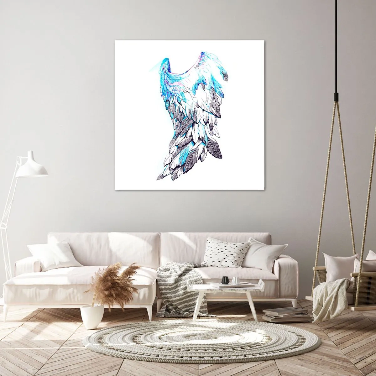 Tablou pe pânză - Am nevoie de aripi - 40x40 cm