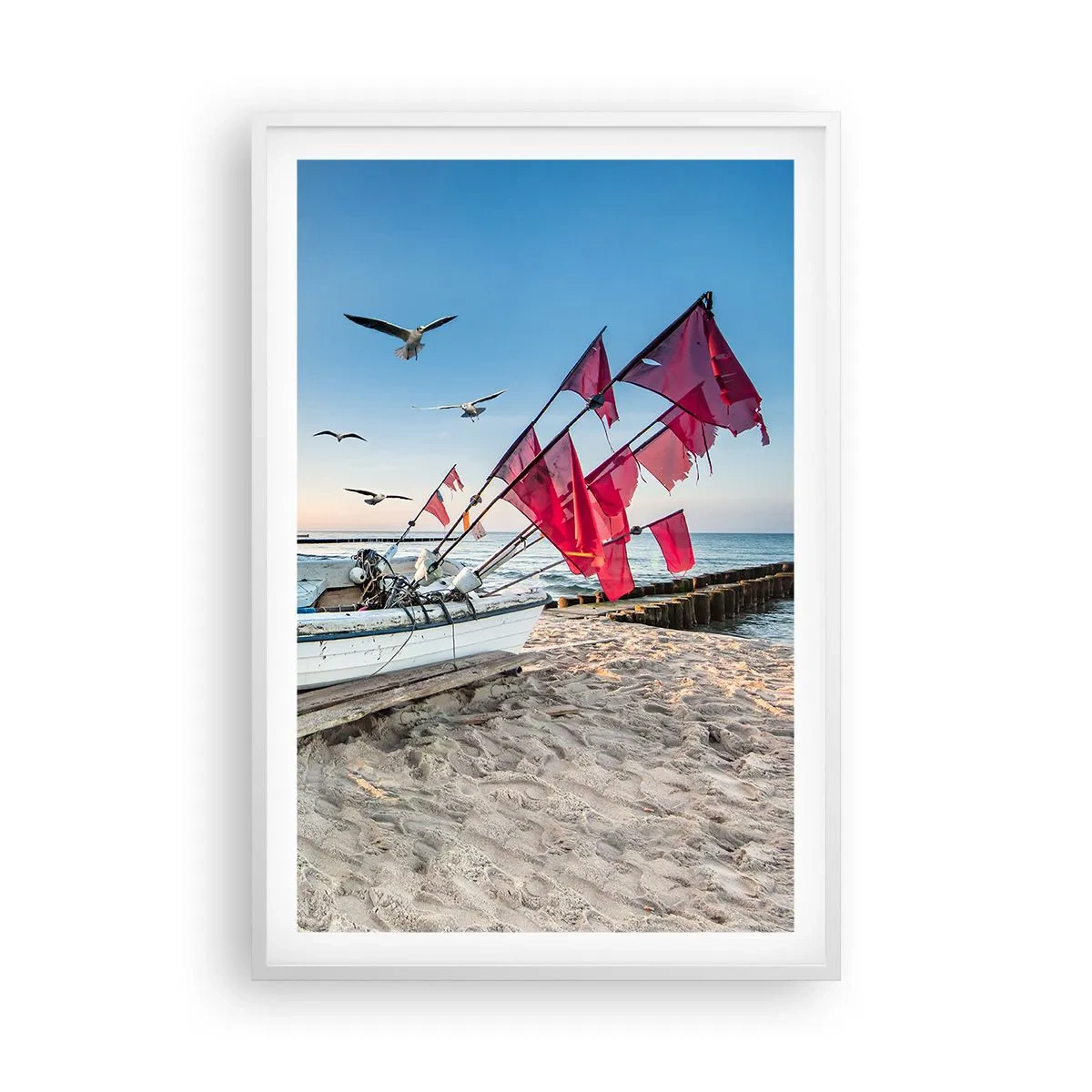 Poster în ramă albă - O odihnă binemeritată - 61x91 cm