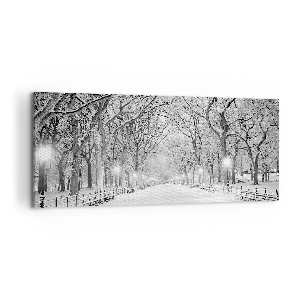 Tablou pe pânză - Cele patru anotimpuri – iarna - 100x40 cm