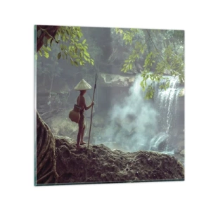 Tablou pe sticlă - Prietenul naturii - 30x30 cm