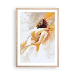 Poster în ramă de stejar deschis - În cerul proximității - 50x70 cm