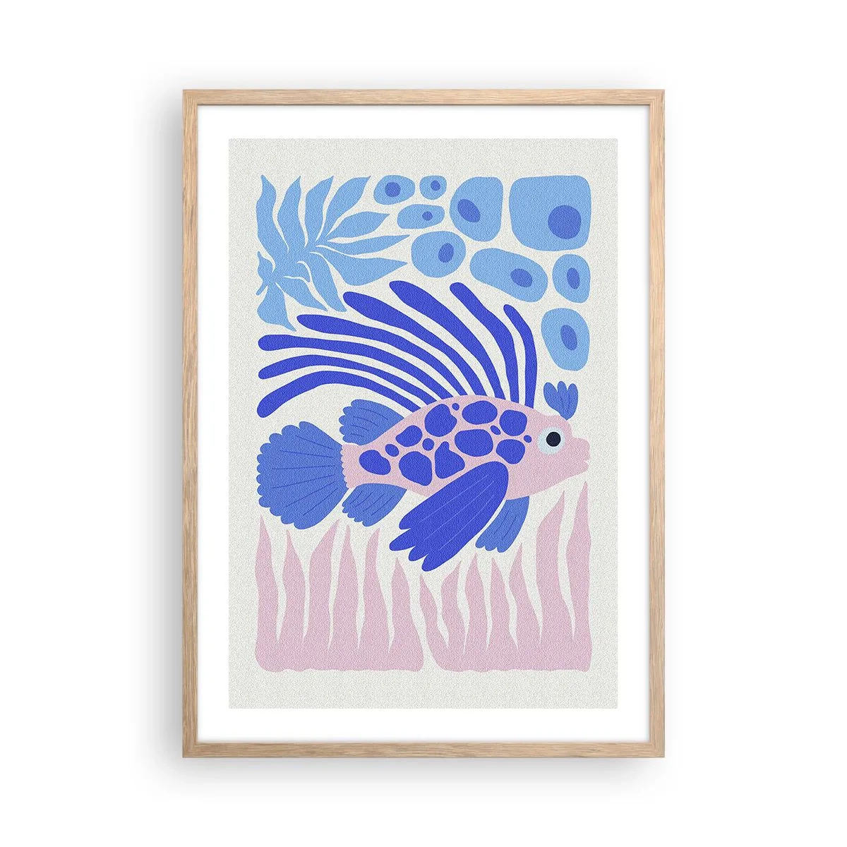 Poster în ramă de stejar deschis - Eliberat - 50x70 cm