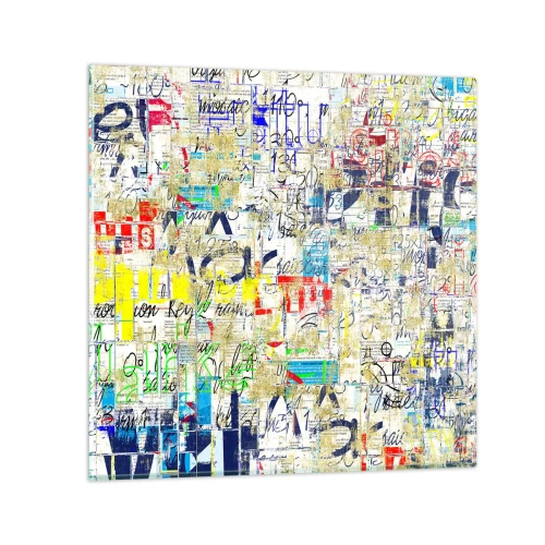 Tablou pe sticlă - Pur și simplu plăcut pentru ochi - 40x40 cm