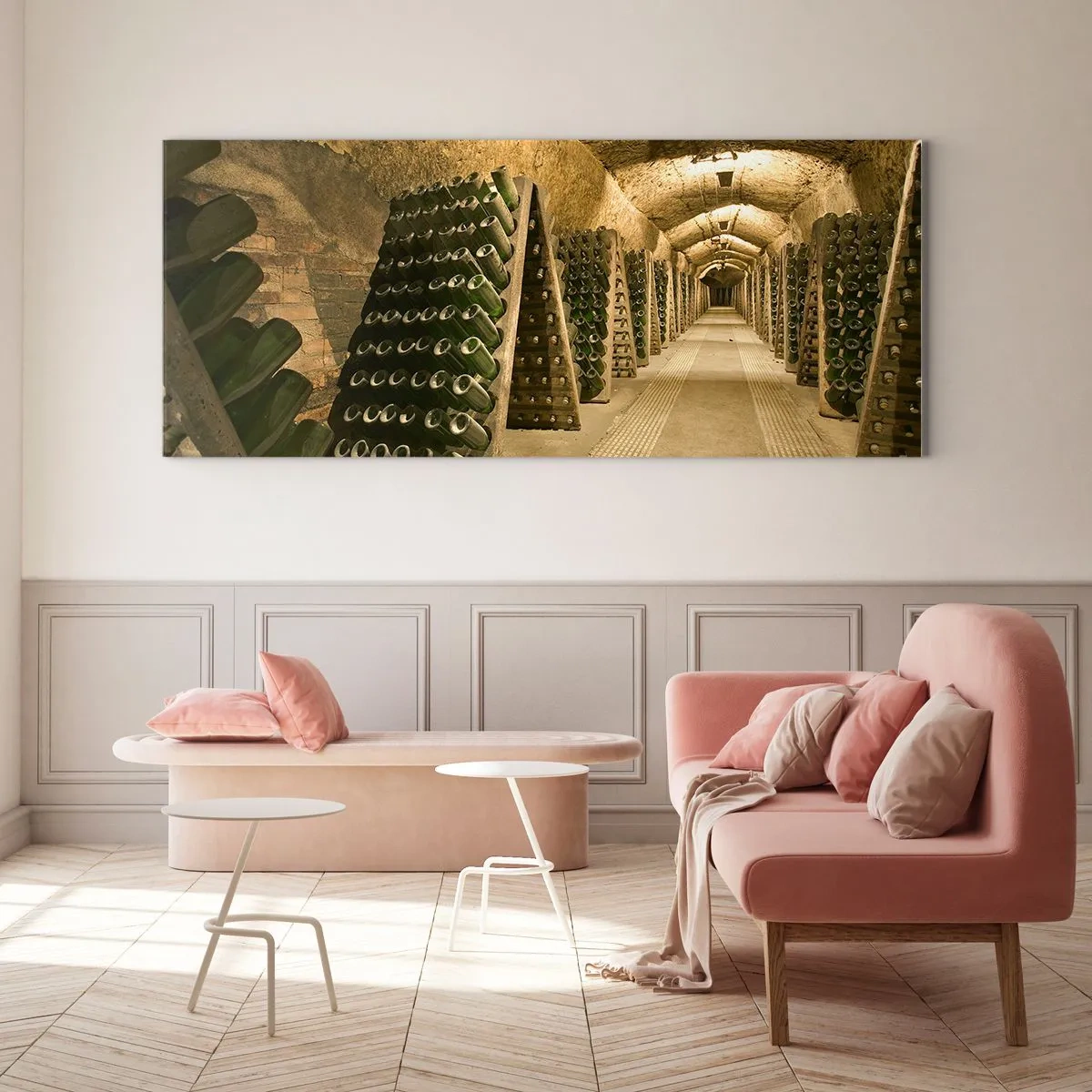 Tablou pe sticlă - Nașterea gustului - 100x40 cm