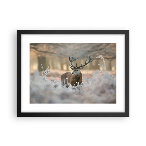 Poster în ramă neagră - O dimineață răcoroasă - 40x30 cm