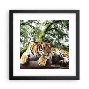 Poster în ramă neagră - Cu respect - 30x30 cm