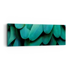 Tablou pe pânză - Precizia naturii papagalicești - 90x30 cm