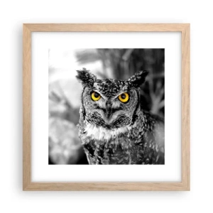 Poster în ramă de stejar deschis - Nimic nu poate fi ascuns - 30x30 cm