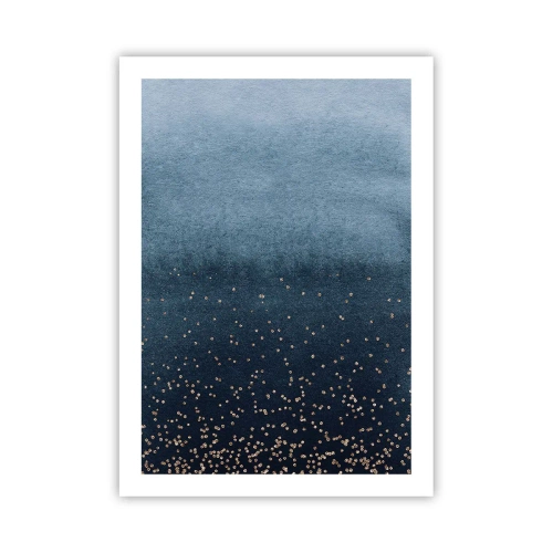 Poster - Compoziție - faze albastre - 50x70 cm