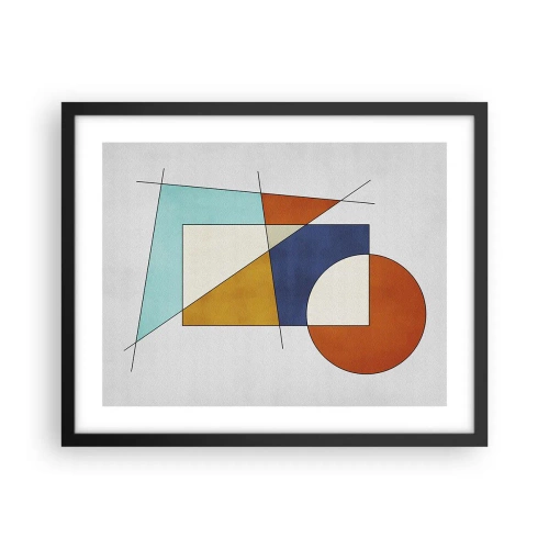 Poster în ramă neagră - Abstracție: distracție modernistă - 50x40 cm