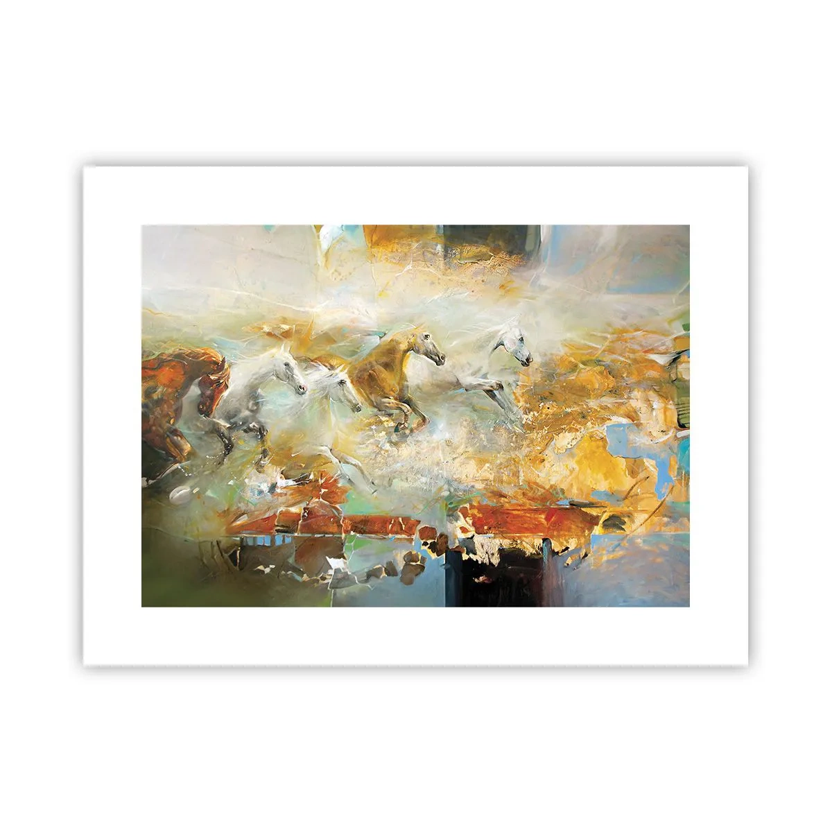 Poster - Galopând prin lumină - 40x30 cm