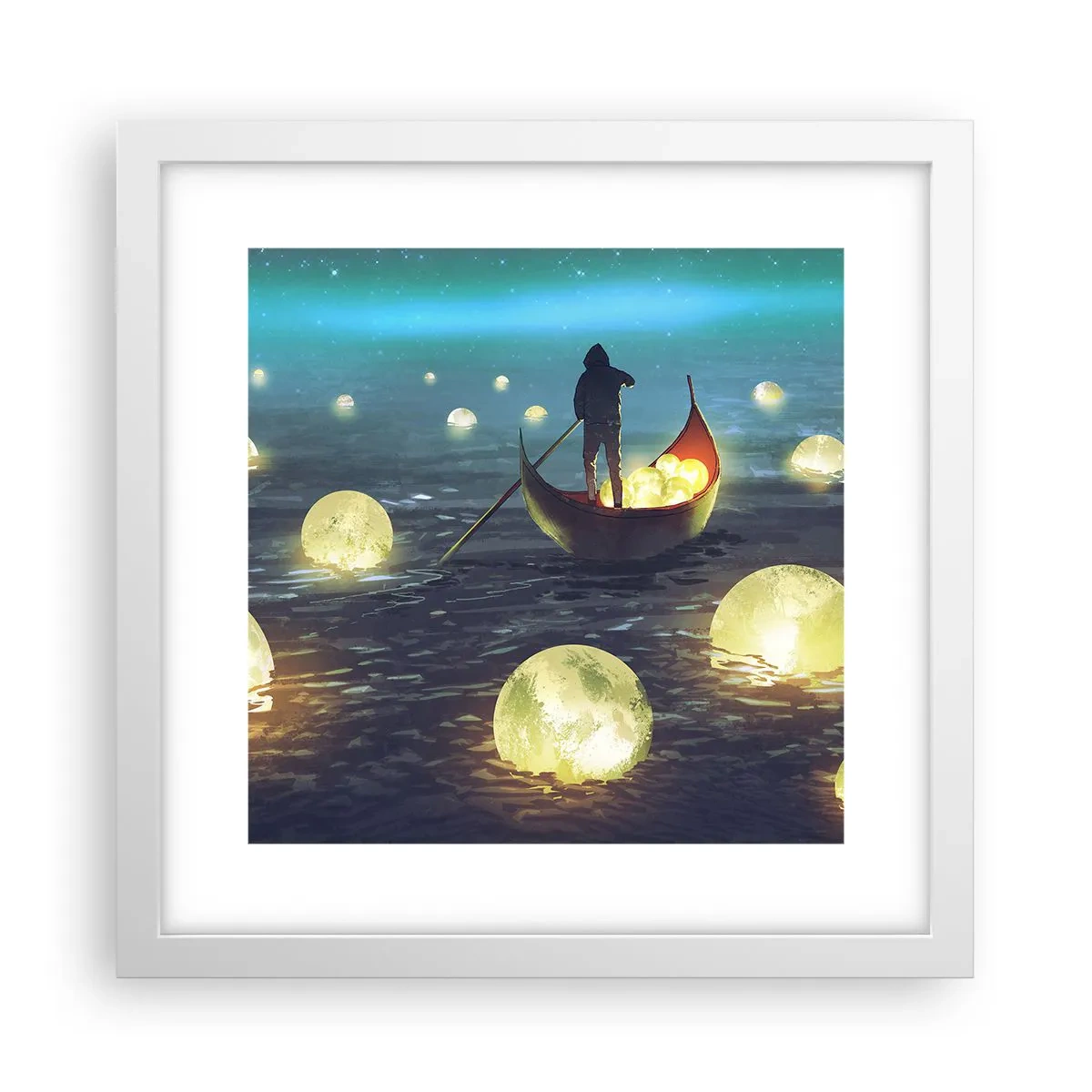 Poster în ramă albă - Lucruri la care filozofii nu au visat niciodată - 30x30 cm