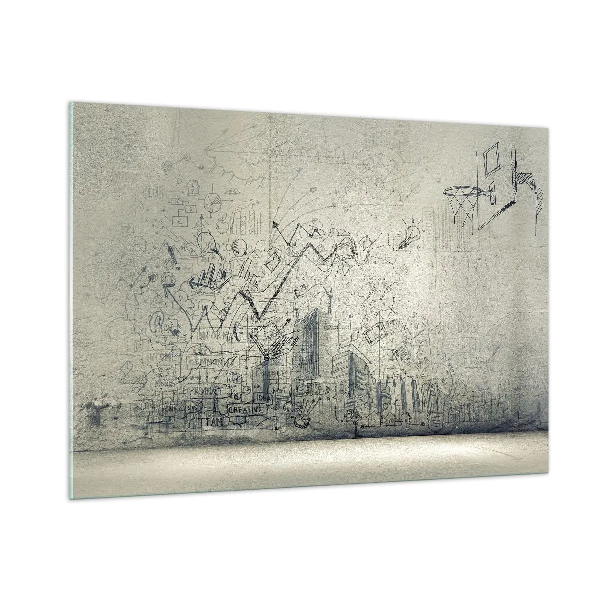 Tablou pe sticlă - Minunata mea viață de oraș - 100x70 cm