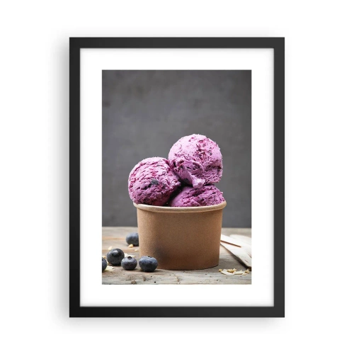 Poster în ramă neagră - Dulce și rece - 30x40 cm