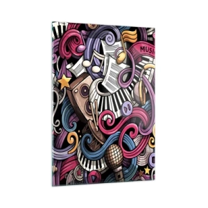 Tablou pe sticlă - Melodie complicată - 50x70 cm