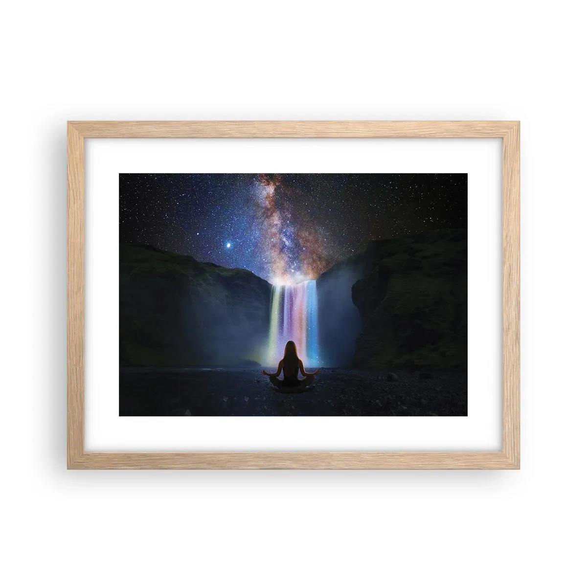 Poster în ramă de stejar deschis - Armonie absolută - 40x30 cm
