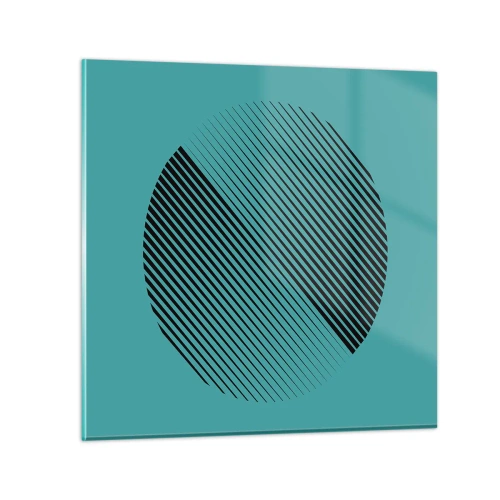 Tablou pe sticlă - Cercul - o variație geometrică - 70x70 cm