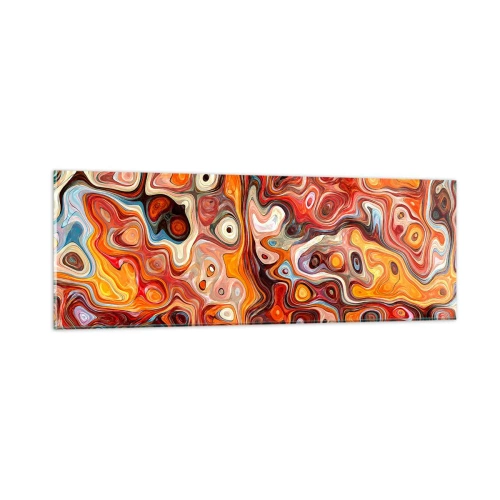 Tablou pe sticlă - Dacă nucile s-au topit în miere - 90x30 cm