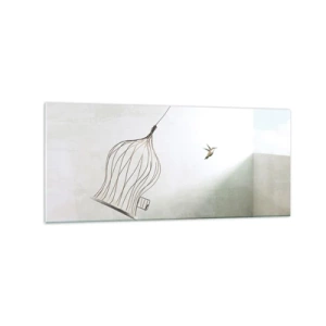 Tablou pe sticlă - Eliberat - 120x50 cm