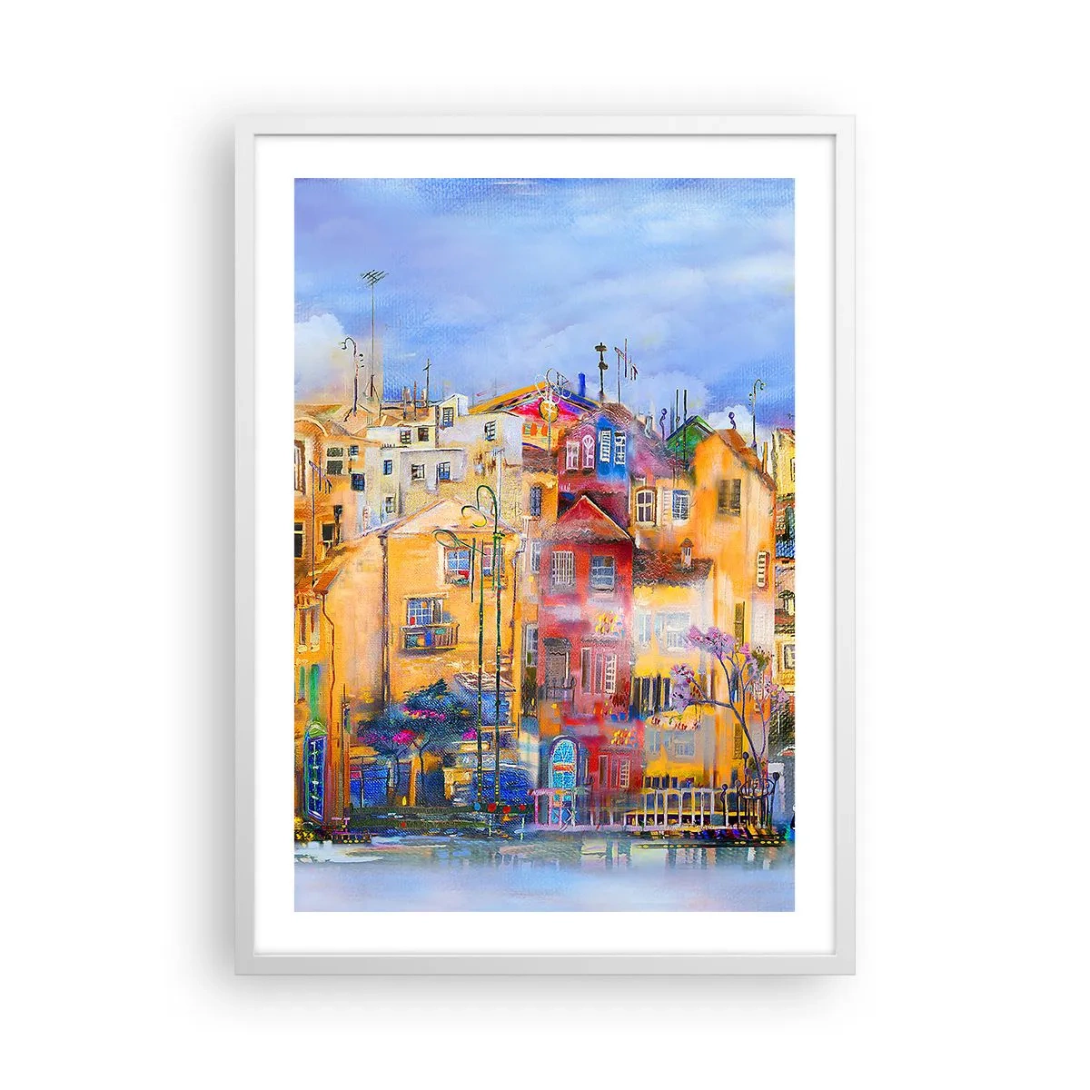 Poster în ramă albă - Suntem împreună - 50x70 cm