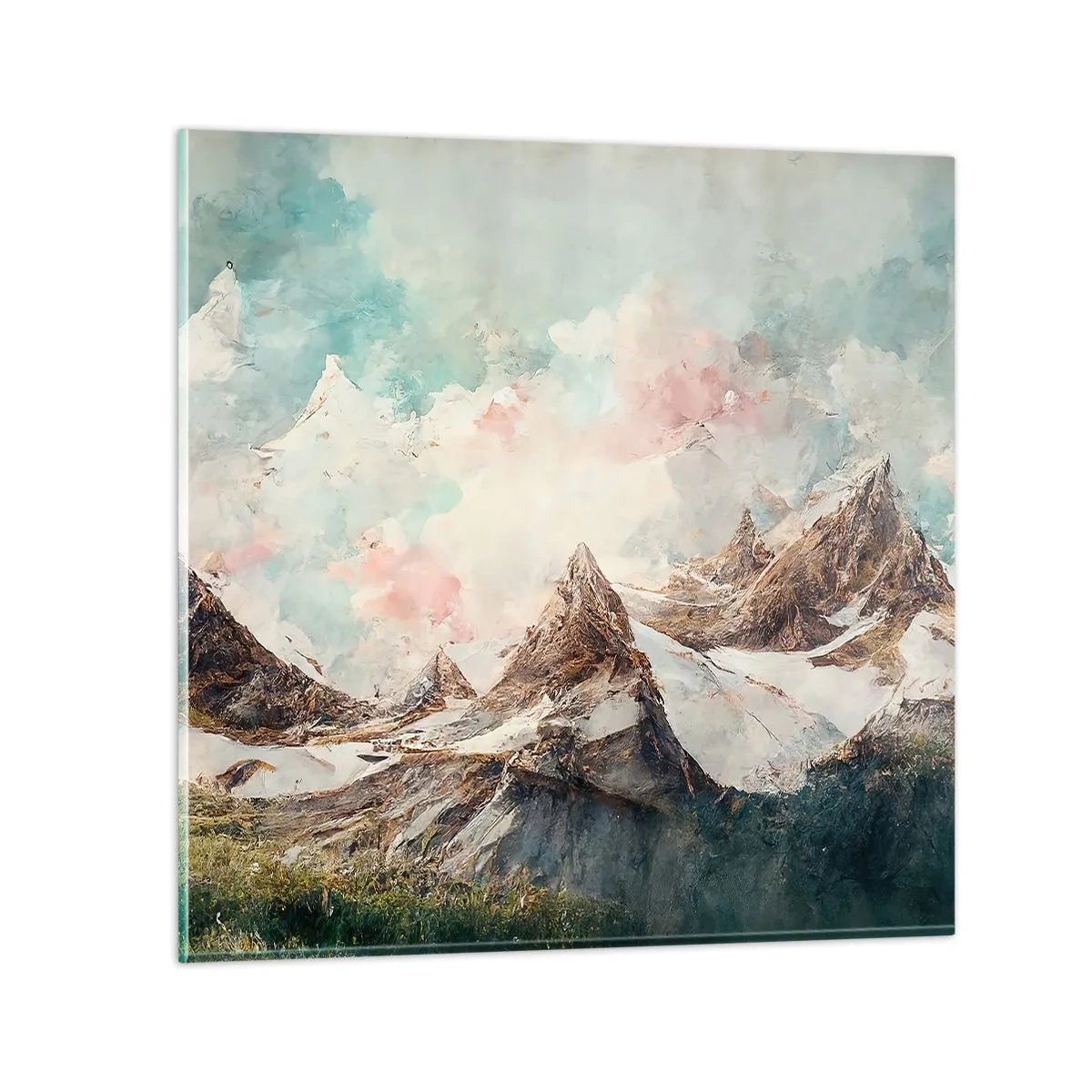 Tablou pe sticlă - Lame de piatră - 40x40 cm