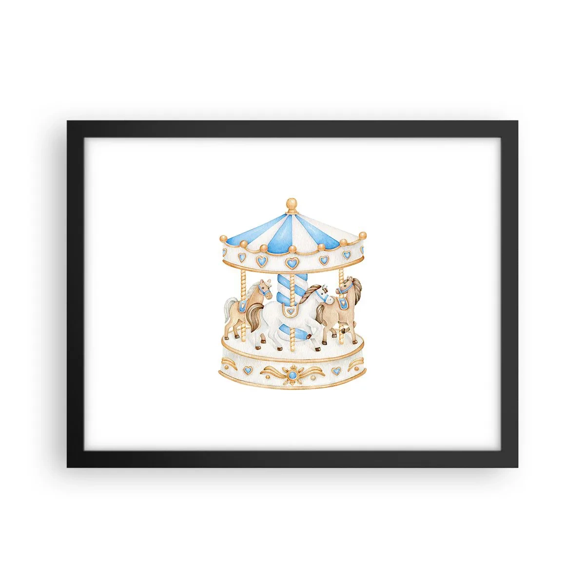 Poster în ramă neagră - Copilărie dulce - 40x30 cm