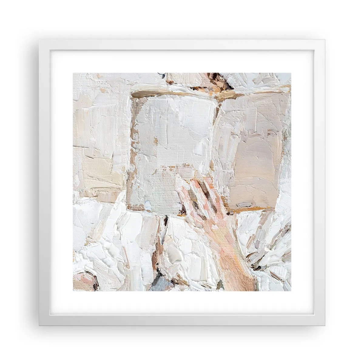 Poster în ramă albă - Într-o altă lume - 40x40 cm