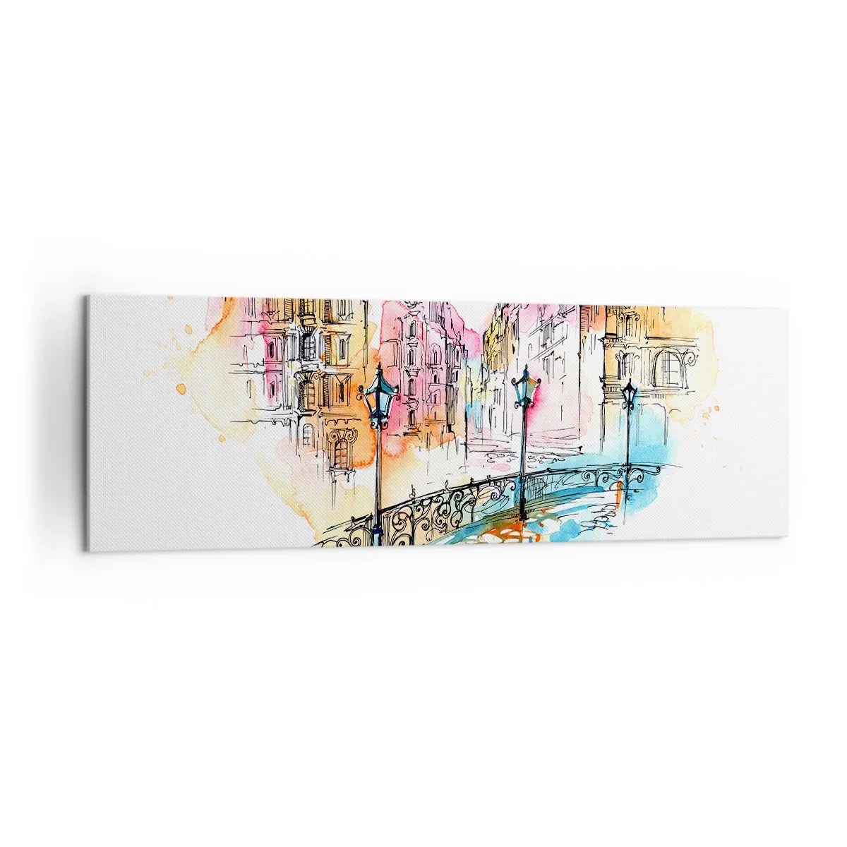Tablou pe pânză - Inima orașului - 160x50 cm