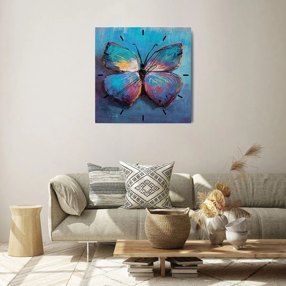 Ceas de perete - Ceas pe sticlă - În plină glorie - 30x30 cm