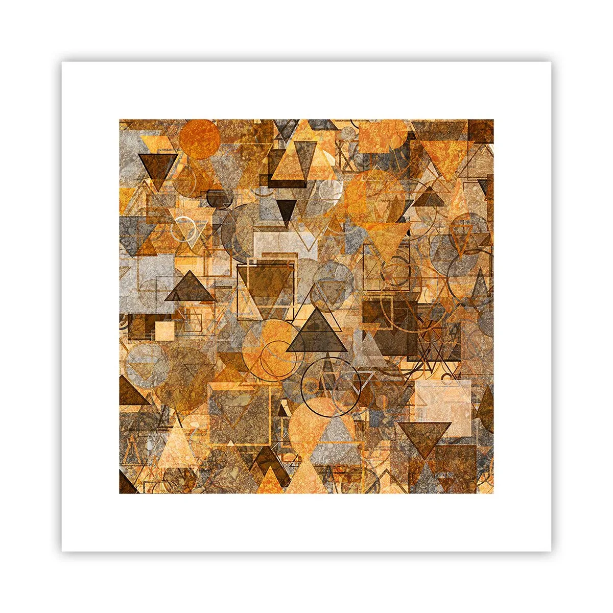 Poster - Lumea băgată în formă - 30x30 cm