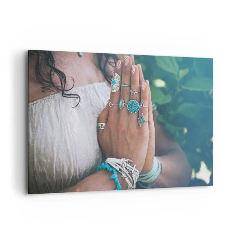 Tablou pe pânză - Bine ați venit în centrul ființei - 120x80 cm