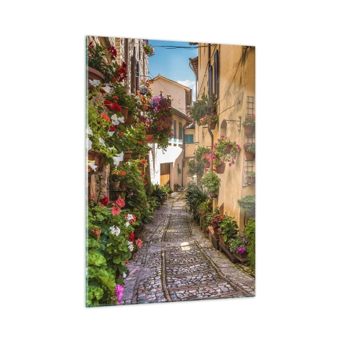 Tablou pe sticlă - Străduță italiană - 50x70 cm