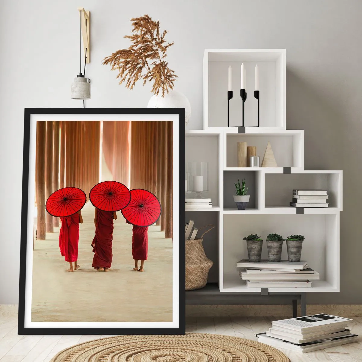 Poster în ramă neagră - Pe drumul spre Tărâmul Pur - 70x100 cm