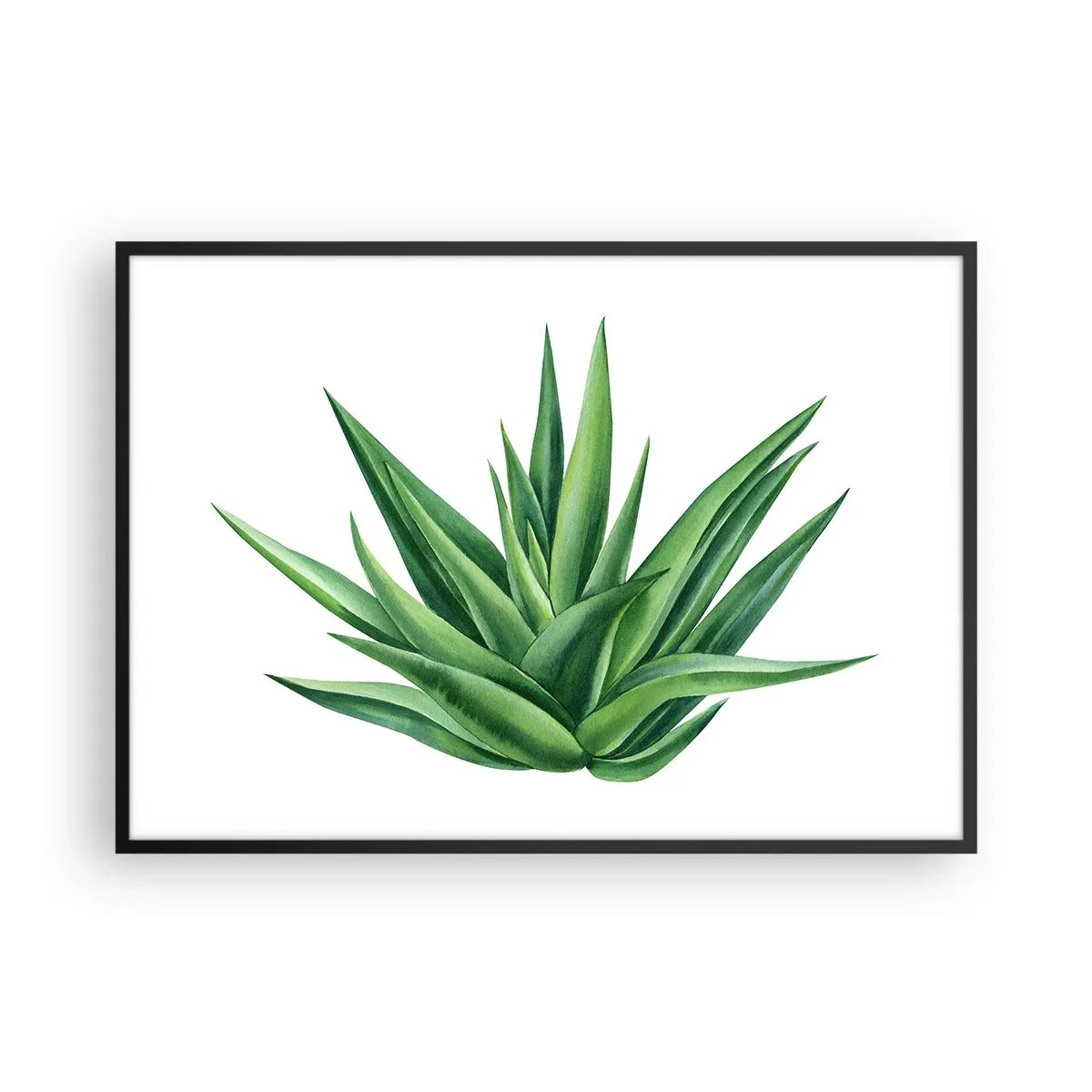 Poster în ramă neagră - Verde - putere - viață - 100x70 cm