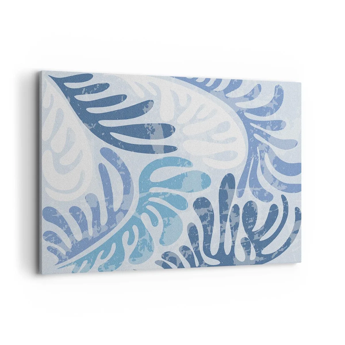 Tablou pe pânză - Ferigi albastre - 120x80 cm